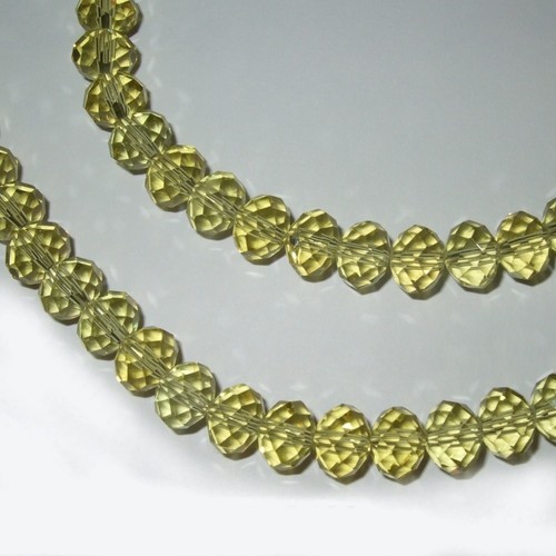 65/90 RONDELLE BEADS FACETED CRYSTAL GLASS CUT 38 COLOURS 8mmX6mm & 6mmX4mm BD2 - Picture 14 of 49