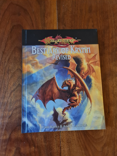 Dragonlance 2007 Hardcover Bestiary of Krynn Revised d20 system Great Shape