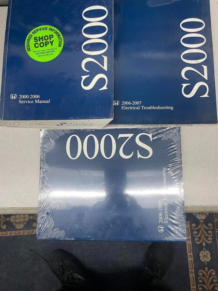 Juego manual de reparación de taller de servicio Honda S2000 2000 2002 2003 2004 2005 2006 con EWD Foto 4 de 4