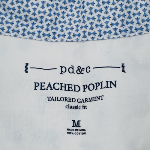 Paper Denim & Cloth PD&C Mens Shirt Peached Poplin Tailored Button Up Size M - Picture 7 of 9