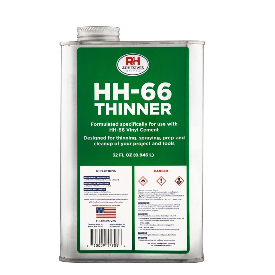 HH-66 Thinner, 32 oz. - RH Adhesives