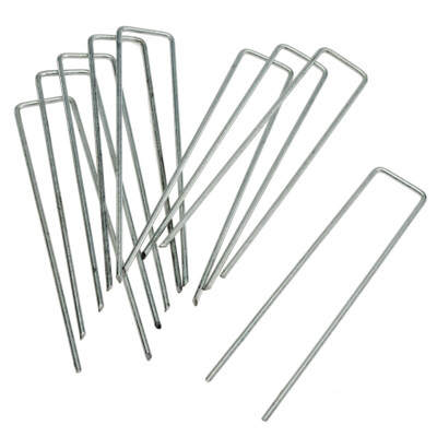 Erdhaken Metall Heringe Unkrautvlies Erdnägel HaGa  u-förmig 150mmx30mm 100 St.