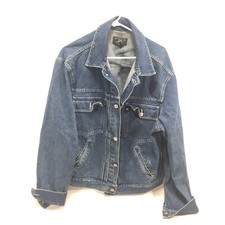 RRL Ralph Lauren 1950s Inspired Blue Denim Trucker Jacket Mens L Vintage '90s