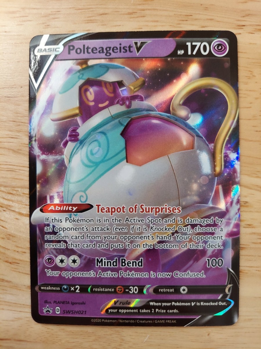 polteageist v pokemon card value [2P] Mind Bend (100) Your opponents Active Pokemon is now Confused Polteageist V (40/S-P) – GoldenFishGames