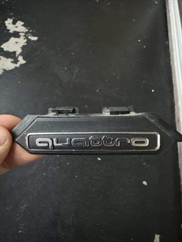 Audi QUATTRO Front Grill Badge Emblem Black Chrome | 8W0853736E OEM