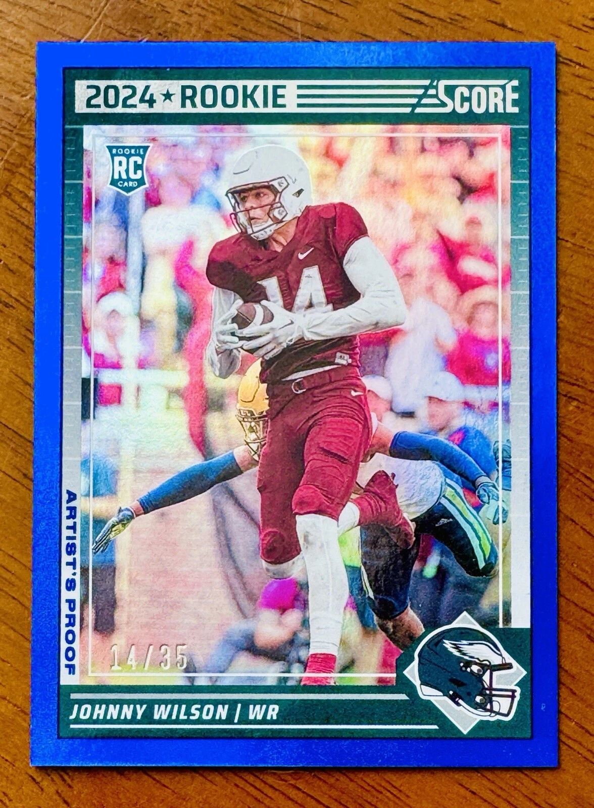 2024 Score Artist’s Proof #369 Johnny Wilson /35 Rookie Card ‐ Eagles SP FSU