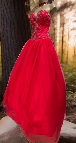 Scarlett Ropa de Noche Estilo Princesa Dramático Baile de graduación Corsé Cuentas Vestido de Baile Reino Unido 10 - Imagen 18 de 24
