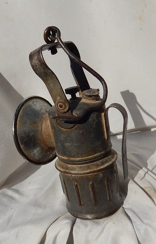 Luz de mano o colgada de carburo de justrita Hard Rock Miner de colección AZ - Imagen 4 de 7