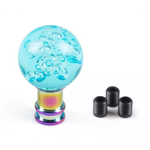 Car Manual Shift Knob Acrylic Cyan-Blue Gear Shift Knob Head Shift Knob Stick - Picture 5 of 7