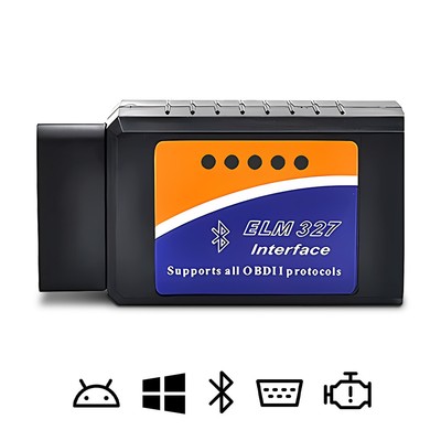 OBD II Stecker Bluetooth   OBD2 Scanner Diagnosegerät für Windows & Android V2.1