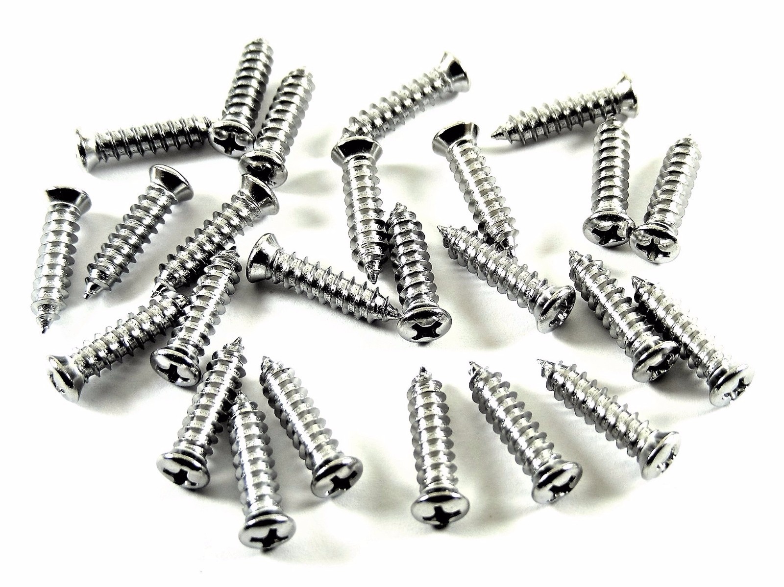 GM Truck Chrome Interior Screws- #8 x 1-1/2 Long- #6 oval Head- 25