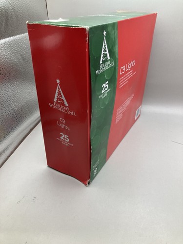 Holiday Wonderland 2924-88 Weihnachtsbeleuchtung Set Mehrfarbig Keramik 25 Stück C9 - Bild 2 von 5