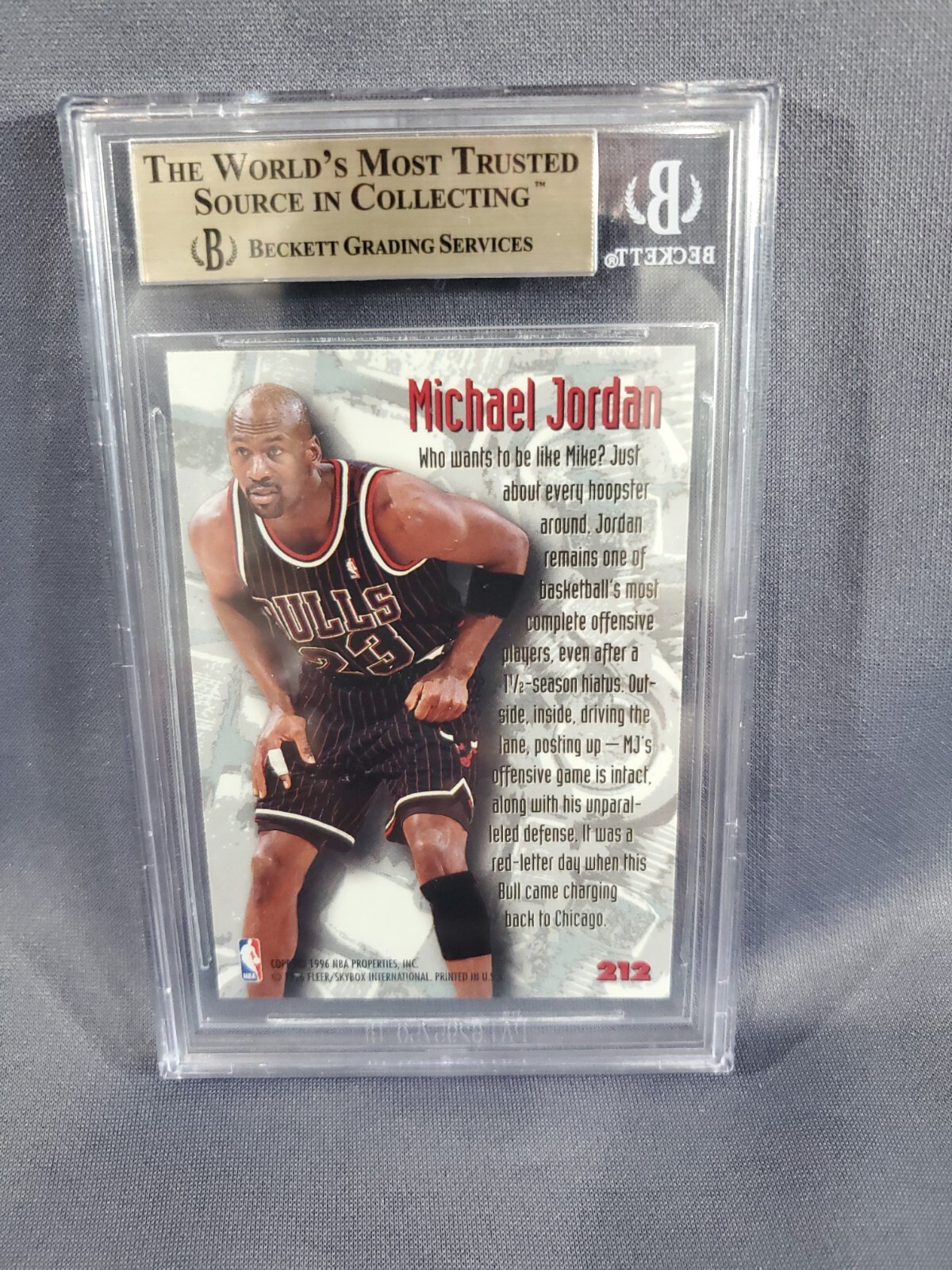 Michael Jordan 199596 Fleer Metal Nuts And Bolts BGS 9.5+ BULLS HOF 🐐