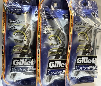 gillette  Custom Plus  pivot 30total count disposable razors