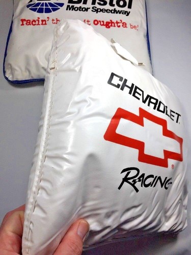 Chevrolet Racing & Bristol Motor Speedway Seat Cushions White Chevy Vintage - Picture 4 of 12