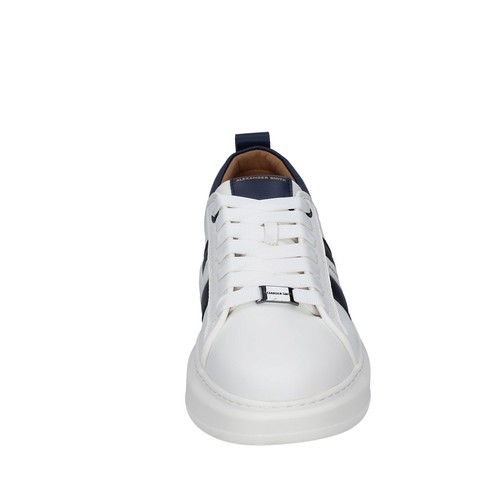 Chaussures Homme ALEXANDER SMITH 8 (EU 42) Baskets Cuir Blanc Bleu EX548-42 - Photo 4 sur 5