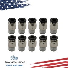 (Qty 10) 1/4 OD Tube X 1/8 NPT pneumatic Fitting£¬Push To Connect Air Fitting I