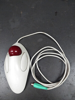 Logitech 804292-0000 Trackball  Mouse T-CM14 PS2 Connector