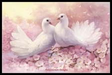 Peace Dove - Chart Counted Cross Stitch Pattern Needlework DIY DMC Color   