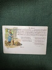 alte Postkarte AK - Da Pfeif - Liederkarte - ...