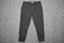 Levis Jogger Pants Youth Medium Black Tapered Leg Elastic Waist Pockets Teens