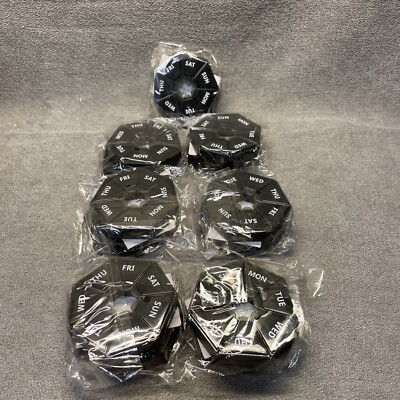 Portable Travel Pill Organizer Dispenser Weekly Medicine Case Lot Of 7 KG