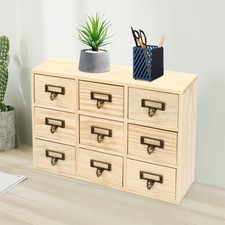 Organizzatore retrò 9 cassetti tavoli da trucco collane orecchini snack armadio