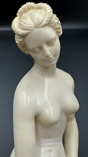 A. Santini Sculpture Of Naked Woman Bathing 15” Made in Italy - 第 6/12 張圖片