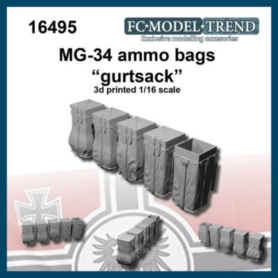FC Model Trend 1/16 Gurtsacks, Ammo Bags for MG-34