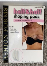 HALF HALF SHAPING SILICONE PADS / CUPS / ENHANCERS BY FASHION FORMS ONE SIZE