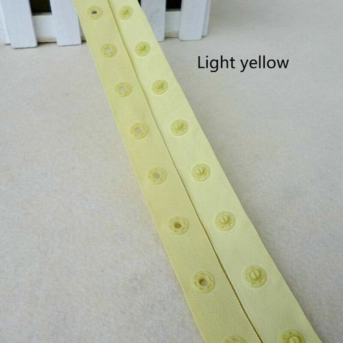 5M Snap Button Ribbon Fasteners Press Stud Tape Sewing Trimming DIY Accessories - Picture 19 of 29
