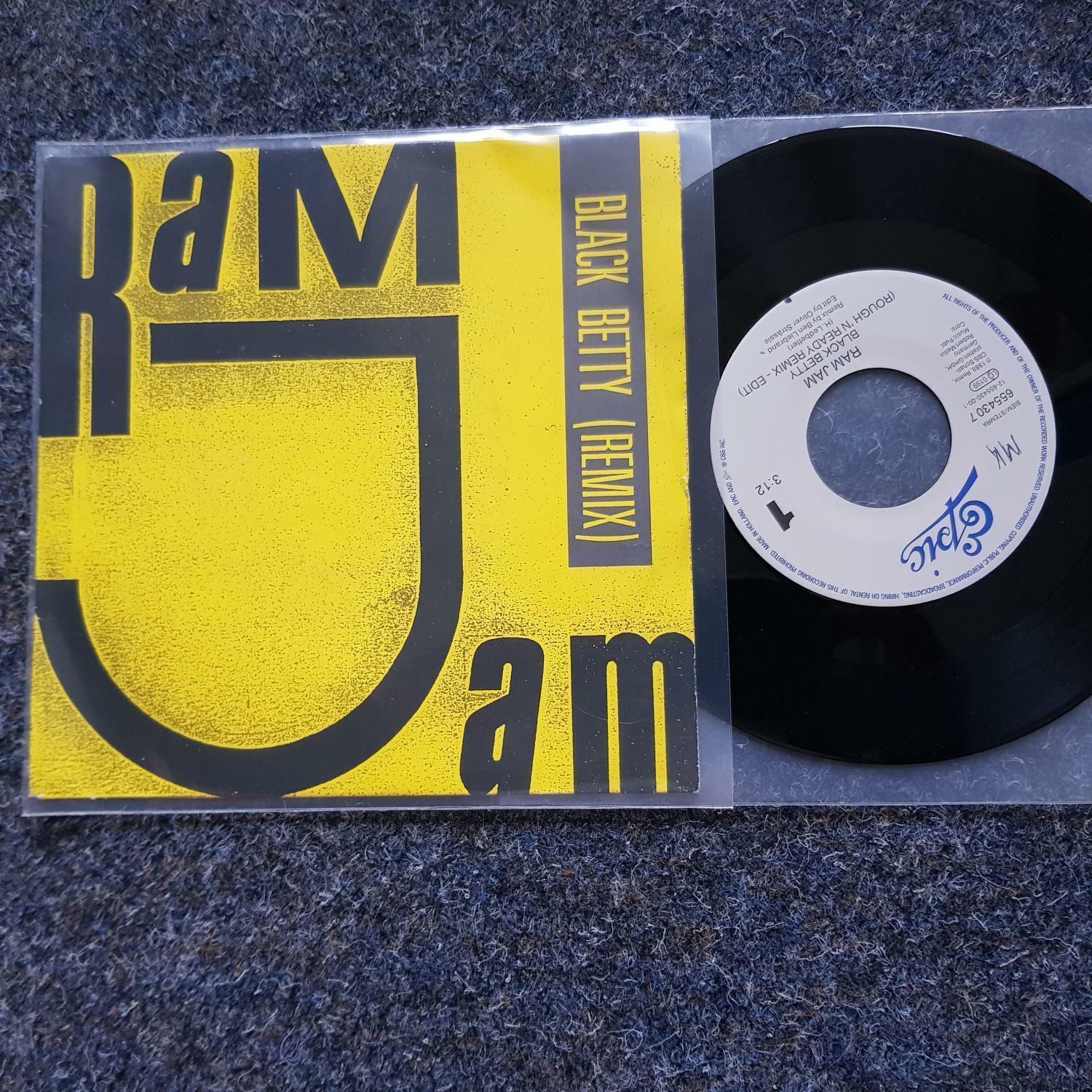 7"" Single Vinyl Ram Jam - Black Betty BEN LIEBRAND REMIX & ORIGINAL