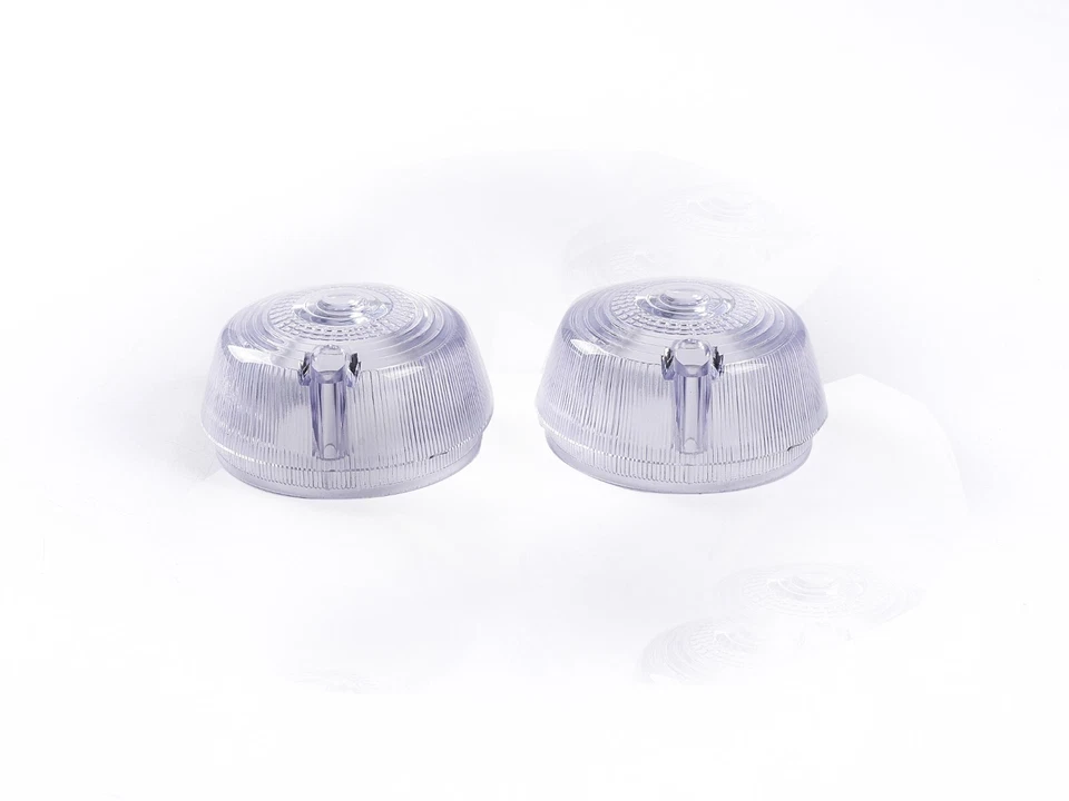 Lente transparente de señal de giro frontal para barras de luz Cobra Trike Cobra viseras focos Foto 4 de 4