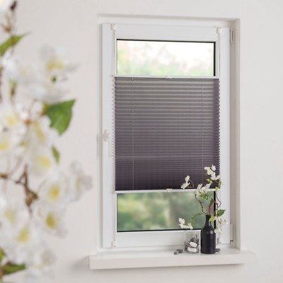 Klemmfix Easyfix-O verspanntes Plissee Montage ohne Bohren Länge 130 grau