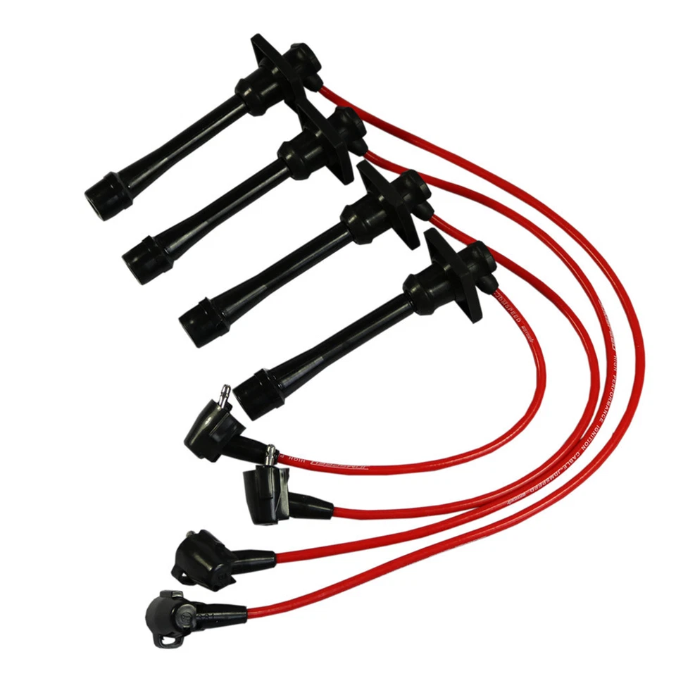 Conjunto de fios de vela de ignição JDMSPEED para 93-97 Geo Prizm Toyota Celica Corolla 1.6L 1.8 - Imagem 2 de 4