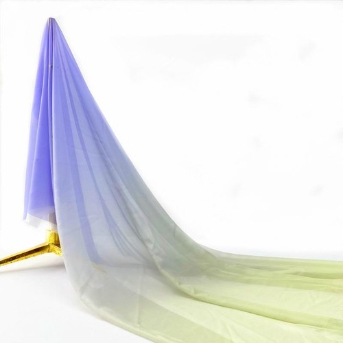 Gradient Color Chiffon Fabric for DIY Sewing Costume Dance Dress Hanfu Scarf - Picture 40 of 42
