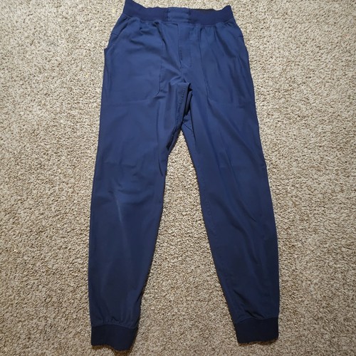 Lululemon Herren Medium ABC Jogginghose Navy Blau Warpstreme Stretch M5A85S