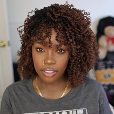 Unionbeauty Pre-looped Yanky Twist Crochet Hair 8Inch 2 Bundles Pre-twisted Shor
