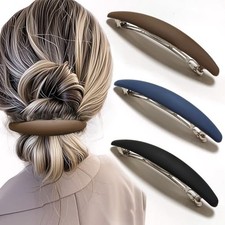 Large Hair Barrette Matte 4 Inch No Slip Not Easy to Break French Hair matte