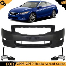 Front Bumper Cover Primed Plastic Fog Lights For 2008-2010 Honda Accord Coupe Front Bumper Cover Primed Plastic Fog Lights For 2008-2010 Honda Accord Coupe