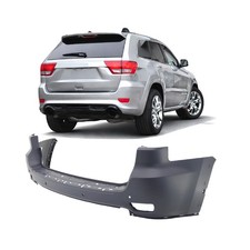 Rear Bumper Cover For 2011-2015 Jeep Grand Cherokee 11-15 W Park Sensors Primed Rear Bumper Cover For 2011-2015 Jeep Grand Cherokee 11-15 W Park Sensors Primed