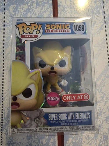Funko Pop! Plus Sonic The Hedgehog Flocked Super Sonic Target Exclusive 1059