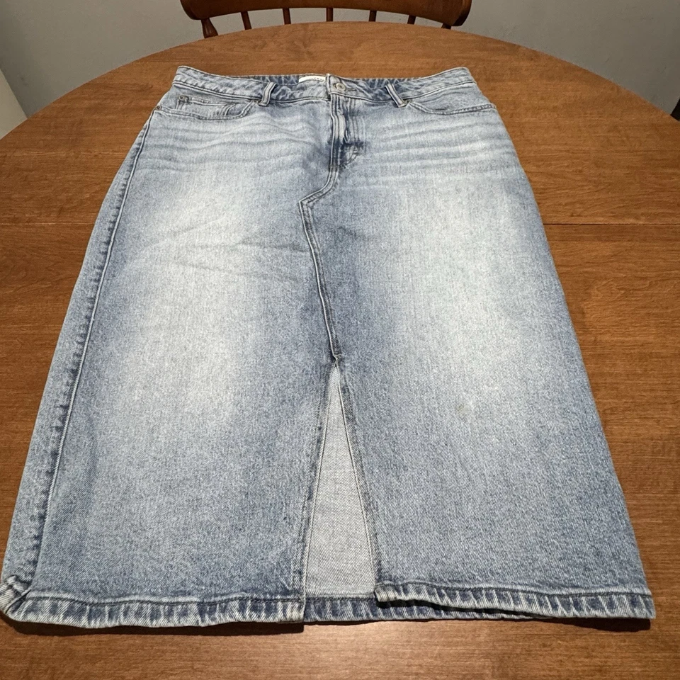 Lucky Brand Denim Midi Skirt 14/32 - Image 4 of 4