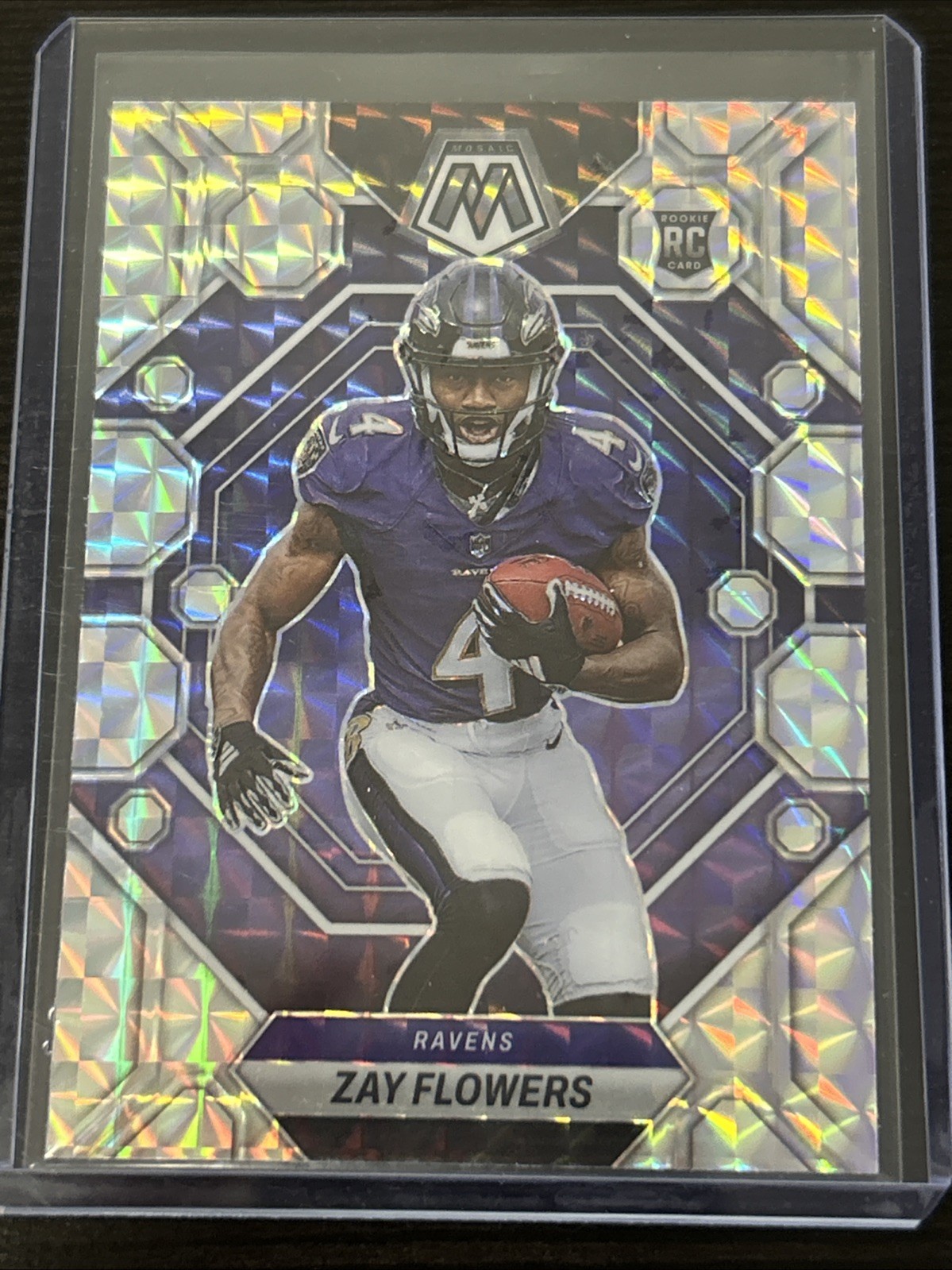 2023 Panini Mosaic - Rookies Zay Flowers #380 Mosaic Prizm (RC)