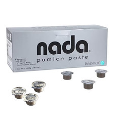 Nada Pumice Paste Medium Grit No Flavor Fluoride-free box of 200 unit dose cups