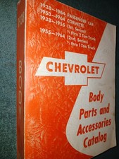 1938-1964 Chevrolet Car Truck Body Parts Catalog Original Book 1938-1964 Chevrolet Car Truck Body Parts Catalog Original Book