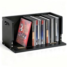 1 Set Wooden DVD Storage Box DVD Storage Shelf Holder Solid Wood Cassette Tap...