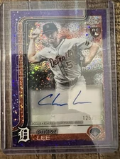 2025 TOPPS CHROME UPDATE PURPLE SPECKLE REFRACTOR #AC-CLE  /299 AUTO CHASE LEE