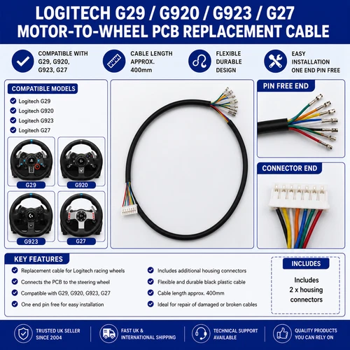 LOGITECH Replacement Cable Racing Wheel to PCB - G29 G920 G923 G27