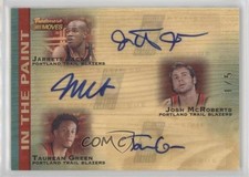 2007 Trademark Moves Triple Ink Red In the Paint /5 Jarrett Jack Rookie Auto RC